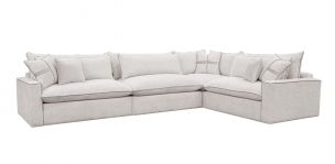 Sala Esquinera Kitson Beige 4 Piezas