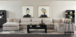 Sala Modular Izquierda Lugano Beige 7 Piezas