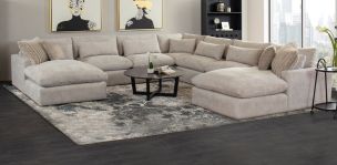 Sala Esquinera Lugano Beige 7 Piezas