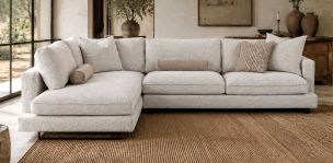 Sala en L Izquierda Ontario Beige