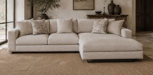 Sala en L Derecha Winnipeg Beige