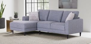 Sala en L Izquierda Amanda Gris