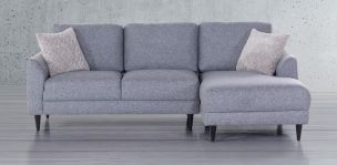 Sala en L Derecha Amanda Gris