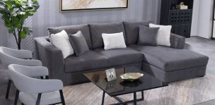 Sala en L Derecha Balik Gris