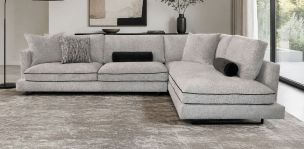 Sala en L Derecha Ontario Gris
