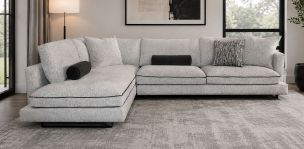 Sala en L Izquierda Ontario Gris
