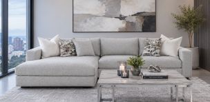 Sala en L Izquierda Westford Gris