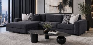 Sala en L Izquierda Westford Negro