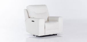 Sillón con Reclinable Eléctrico Calgary Blanco
