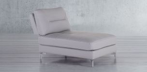 Sillón sin Brazos de Piel Biccari Silver 