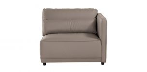 Sillón Derecho de Piel Forever Gris