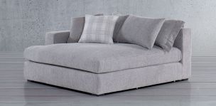 Chaise Brazo Izquierdo Bella Gris