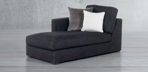 Chaise Long Izquierdo Bogart Negro