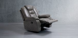 Sillón Reclinable Eléctrico y Mecedora Giratorio Maxwell Gris