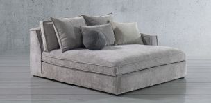 Chaise Long Derecho Tramontana Gris