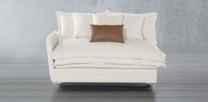 Sofá 2 Plazas Izquierdo Daria Beige