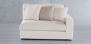 Sofá 2 Plazas Derecho Vermont Beige