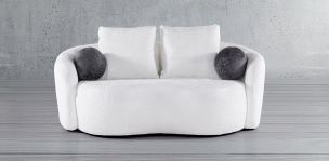 Sofá 2 Plazas Camila Blanco
