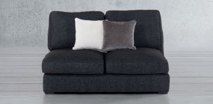 Sofá 2 Plazas Bogart Negro