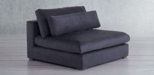 Sofá 2 Plazas Vermont Negro