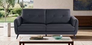 Sofá de Piel Cl Barret Gris
