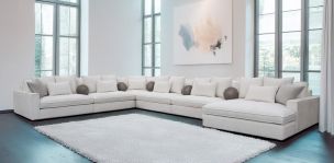 Sala Modular Derecha Tramontana Blanco 6 Piezas