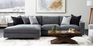 Sala en L Izquierda Westford Gris