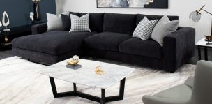 Sala en L Izquierda Westford Negra