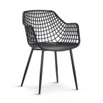 Silla Ocasional Brent Plástico Negro