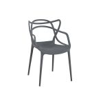 Silla Burdeos Plástico Gris