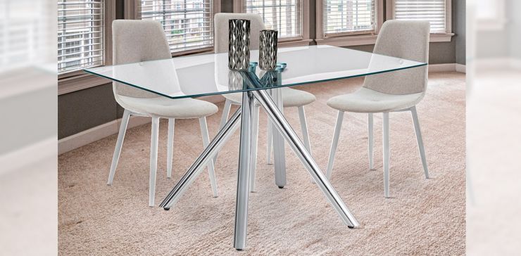 Antecomedor 150 X 90 Cm Rectangular Genova Vidrio