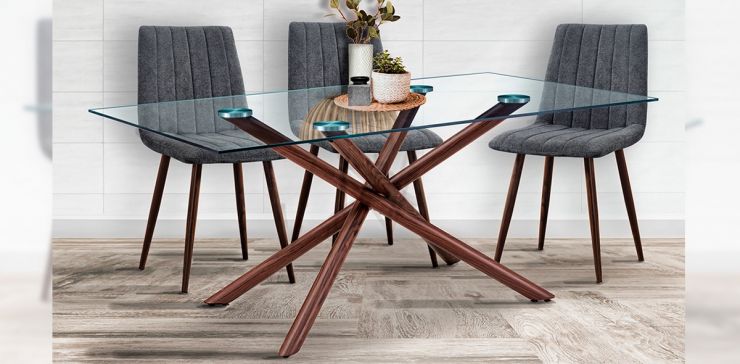 Antecomedor 180 X 100 Cm Rectangular Venecia Vidrio