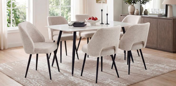 Comedor Leire Gris 7 Piezas