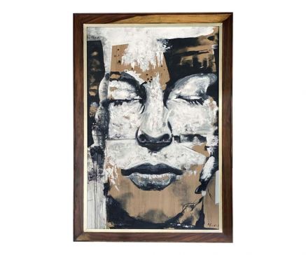 Cuadro Blink Parota y Plata 185 x 125 cm