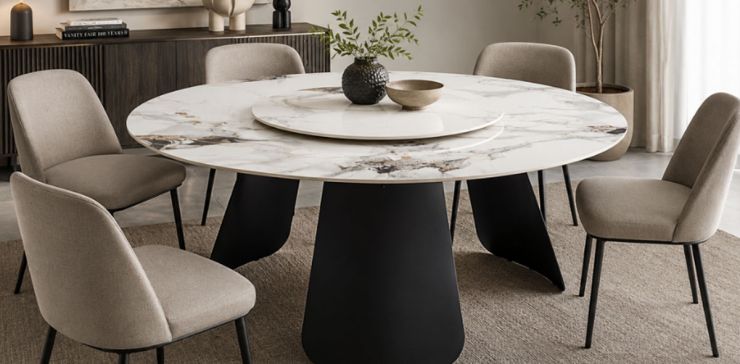 Mesa Comedor 160 cm Orbita Blanco