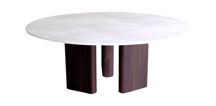 Mesa Comedor de Mármol 150 cm Viena Blanco