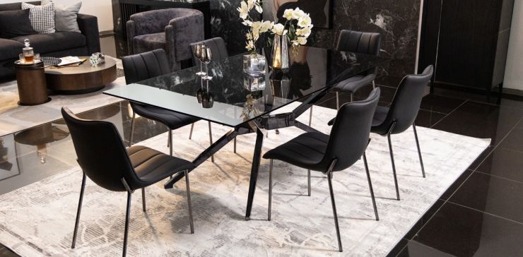 Comedor 200 x 110 cm Alessandro con 6 Sillas
