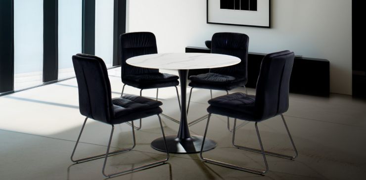 Comedor 100 cm Claire con 4 Sillas Marc
