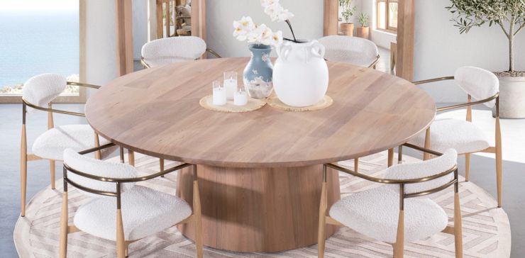 Comedor 200 cm Aire con 6 Sillones Lucca