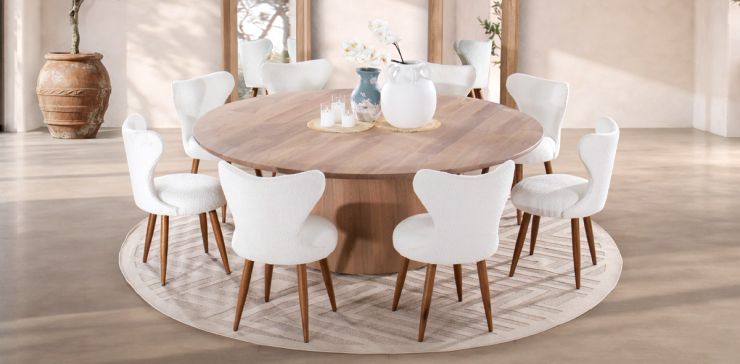 Comedor 200 cm Aire con 8 Sillas Malta