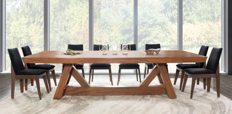 Comedor 300 x 150 cm Matera con 8 Sillas