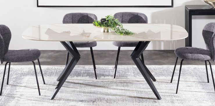 Mesa Comedor 200 x 100 cm Rummer Beige
