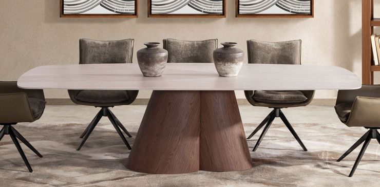 Mesa Comedor 270 x 120 cm Ginger Beige
