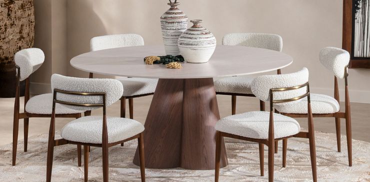Mesa Comedor 160 cm Ginger Beige