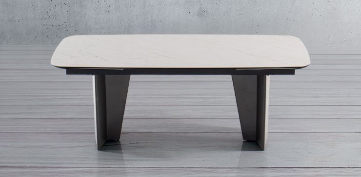 Mesa Comedor con Extensión 200 x 100 cm Ayrshire Blanco