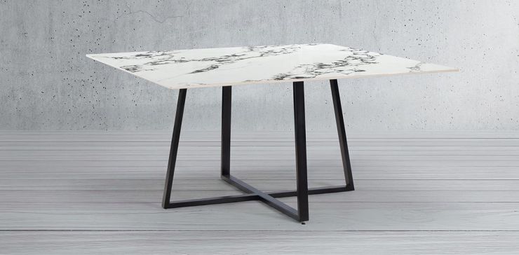 Mesa Comedor Cuadrada 150 cm Rokha Blanco