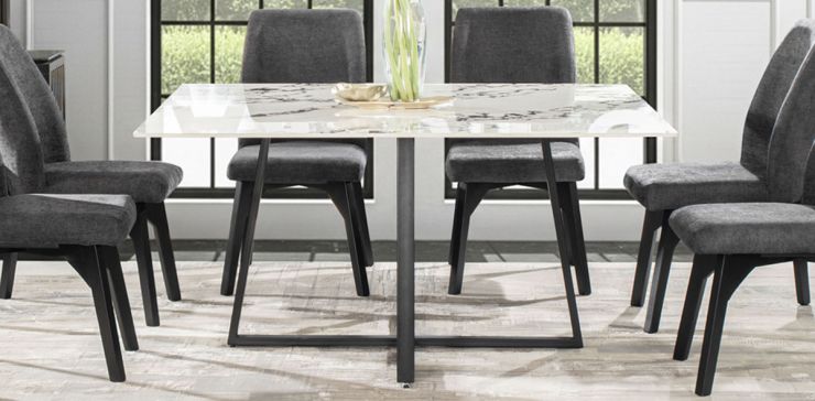 Mesa Comedor Cuadrada 150 cm Rokha Blanco