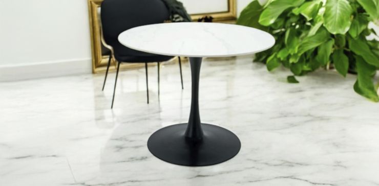 Mesa Comedor Redonda 120 cm Frida Ii Blanco