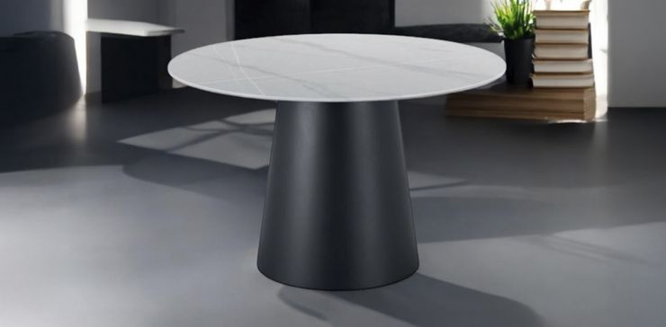 Mesa Comedor Redonda 120 cm Maria Blanco