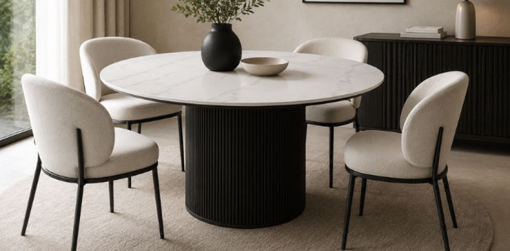 Mesa Comedor 130 cm Nova Blanco